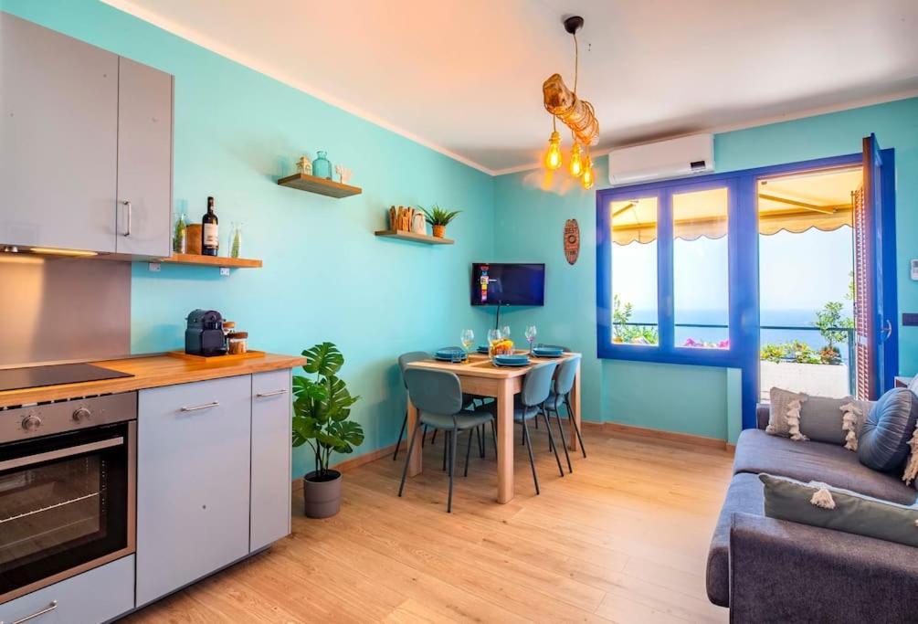 Il Grande Blu - Vista Panoramica Sul Golfo Lägenhet Ospedaletti Exteriör bild