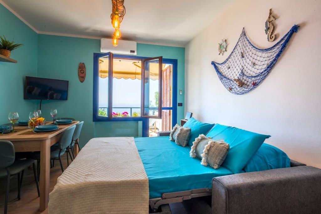 Il Grande Blu - Vista Panoramica Sul Golfo Lägenhet Ospedaletti Exteriör bild